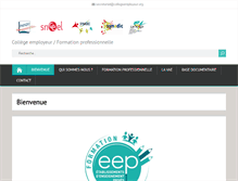 Tablet Screenshot of collegeemployeur.org